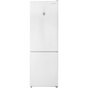 Combina frigorifica Daewoo DNF-310MEW, 310 L, Clasa E, Total No Frost, Control electronic, Iluminare LED, 188 cm, Alb