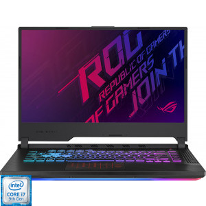 Laptop ASUS Gaming 15.6'' ROG Strix G G531GU, FHD Procesor Intel® Core™ i7-9750H (12M Cache, up to GHz), 8GB DDR4, 512GB SSD, GeForce GTX 1660 Ti 6GB, No OS, Black -