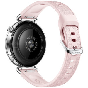 Huawei Watch GT 7, 41mm Steel Stainless Steel case cu Pink Fluoroelastomer Strap
