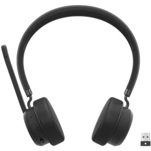 Lenovo On-Ear, Wireless VoIP, Microsoft Teams, Negru