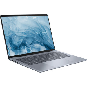 ASUS 14'' Zenbook 14 UX3480AA, WUXGA OLED Touch, Procesor Intel® Core™ Ultra 7 355 (12M Cache, up to 4.70 GHz), 16GB LPDDR5X, 512GB SSD, Intel Graphics, Win 11 Home, Arctic Blue