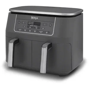 Ninja Friteuza cu aer cald Foodi Pro DualZone DZ300EU, 2400W, 2x 3.8L, Gri