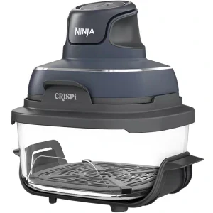 Ninja Friteuza cu aer cald portabila CRISPi FN101EUGY, 1700W, 1.4 L / 3.8L, Albastru