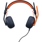 Casti Logitech Zone Learn, On-Ear, Albastru/Portocaliu