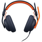 Casti Logitech Zone Learn, Over-Ear, Albastru/Portocaliu