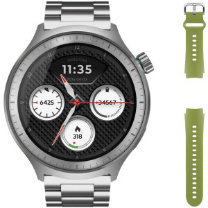 Motorola Moto Watch, Special Edition, Silver - Herbal Garden Silicone Band