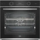 Cuptor incorporabil Beko BBISA13300XMPEC, Electric, 72 L, Autocuratare pirolitica, AeroPerfect, FlexiCrisp, 3D Cooking, AirFry, HomeWhiz, Clasa A, Negru