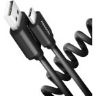 Cablu de date / adaptor AXAGON BUCM-AM20TB, USB-C Male la USB-A Male, 1m, QC 3.0, 60W, Negru