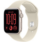 SmartWatch Apple Watch SE 3 (2025), GPS, 44mm Aluminium Starlight cu Sand Sport Band - M/L