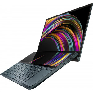 ASUS 14'' ZenBook Duo UX481FL, FHD, Procesor Intel® Core™ i7-10510U (8M Cache, up to 4.80 GHz), 16GB, 512GB SSD, GeForce MX250 2GB, Win 10 Pro, Celestial Blue