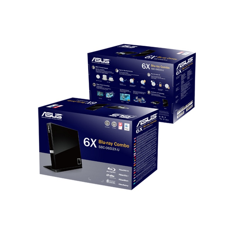 Unitate optica notebook ASUS BluRay Combo SBC06D2XU black extern