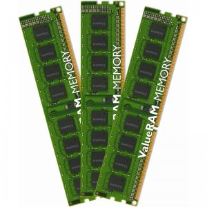 Kingston ValueRAM 6GB DDR3 1333MHz CL9 Triple Channel Kit