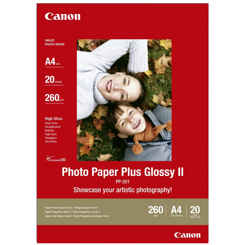 Hartie Canon PP-201 Photo Paper Plus Glossy II A4 20 coli