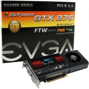 EVGA GeForce GTX 275 FTW 896MB DDR3 448-bit