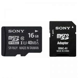 Sony Micro SDHC 16GB Clasa 10 UHS1 + Adaptor SD