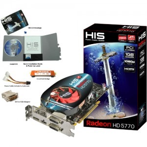 HIS Radeon HD5770 Fan 1GB GDDR5 128-bit