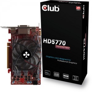 Club 3D Radeon HD5770 Overclocked Edition 1GB GDDR5 128-bit