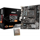AMD Ryzen 5 3600 3.6GHz + Placa de baza MSI B450M-A PRO MAX (Starter KIT)