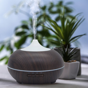Tellur Difuzor Aromaterapie WiFi, 300ml, LED, Maro inchis