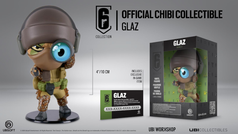 Ubisoft RAINBOW SIX SIEGE GLAZ CHIBI FIGURINE