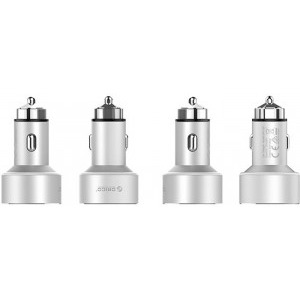 Orico UPC-Q2, 2x USB, 30W, Silver, tehnologia Quick Charge 3.0