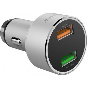 Orico UPC-Q2, 2x USB, 30W, Silver, tehnologia Quick Charge 3.0