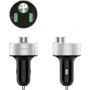 Orico UBT-2U, 2x USB, Bluetooth, microSD slot, 15.5W, Silver