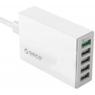 Incarcator retea Orico QSL-5U, 5x USB, 40W, White