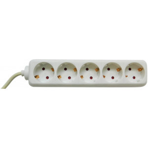 Priza/prelungitor Bachmann Selly 5x Schuko, 1.5m, White