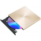 Unitate optica notebook ASUS ZenDrive U9M, DVD writer extern 8X, ultra-subțire 13.9mm, suport M-DISC, compatibil cu USB tip C și tip A pentru Windows și Mac OS, Nero BackItUp, E-Green, Auriu