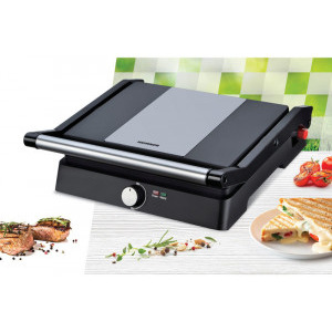 Heinner Gratar electric, HEPG-F2000BKSS, 2000W, Negru/Gri