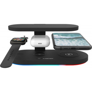 Canyon 5-in-1 Wireless Qi Fast charge 15W, Black