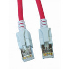 Cablu retea Schrack CAT6a Patch Cable S/FTP cu LED 1m rosu