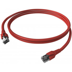 Schrack CAT6a Patch Cable S/FTP 10m rosu