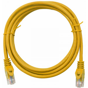 Schrack Cat.5 Patch Cable U/UTP 0.5m galben