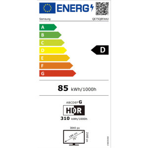 Samsung Smart TV QLED QE75Q8FA Seria Q8F 189cm 4K UHD HDR