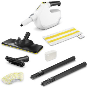 Aspirator Karcher SC 1 Multi & Up, de curatat cu abur, 1300W, Alb/Negru