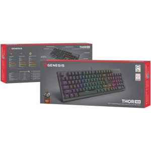 Genesis THOR 303 RGB Outemu Brown Switch Mecanica Black