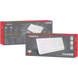 Genesis THOR 230 TKL RGB White Outemu Brown Switch Mecanica