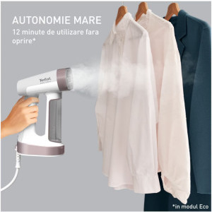 Tefal Aparat de calcat vertical cu abur Pure Force DT8720E0, 1800W, 35g/min, Alb/Gri