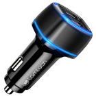 Incarcator auto Lamtech 2x USB, Black
