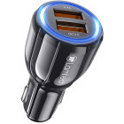 Incarcator auto Lamtech 2x USB, 30 W, Black