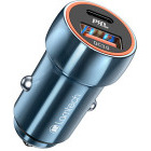 Incarcator auto Lamtech 1x USB-C, 1x USB, 20 W, Blue