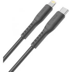 Cablu de date / adaptor Uniq USB-C Male la Lightning Male, 18 W, 1.2 m, Grey