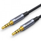 Cablu audio Ugreen AV183, 1x Jack 3.5 mm Male - 1x Jack 3.5 mm Male, 1.5 m, Negru