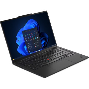 Lenovo 14'' ThinkPad X1 Carbon Gen 13 Aura Edition, 2.8K OLED 120Hz VRR Touch, Procesor Intel® Core™ Ultra 7 265U (12M Cache, up to 5.30 GHz), 64GB LPDDR5X, 2TB SSD, Intel Graphics, Win 11 Pro, Black, Paint