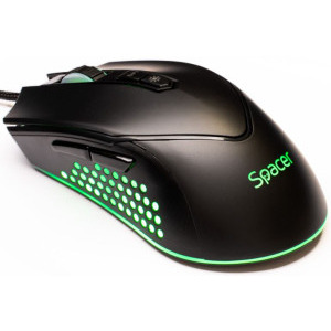 Mouse Gaming Spacer Alien Nova Black - PC Garage