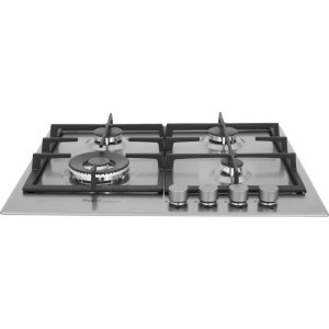 Whirlpool GMA 6422 IX, Gaz, 4 arzatoare, 60 cm, Gratare fonta, Inox