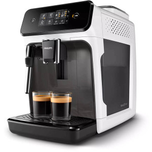 Philips automat EP1223/00 Seria 1200, 1500W, 15 bar, sistem clasic de spumare, 2 bauturi, afisaj tactil, optiune 2 cesti, 12 setari macinare, rasnita ceramica, Alb, 1.8L