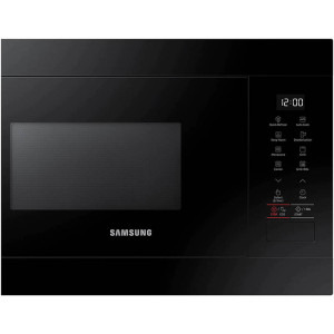 Samsung incorporabil MG22M8254AK/E2, 22 l, 850 W, Dezghetare rapida, Pastrare la cald, Grill, Mod Eco, Interior ceramic, Negru